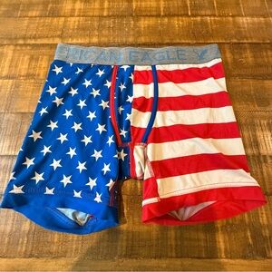 American Eagle Outfitters Men's Stars & Stripes Boxer Briefs - Red, White & Blue